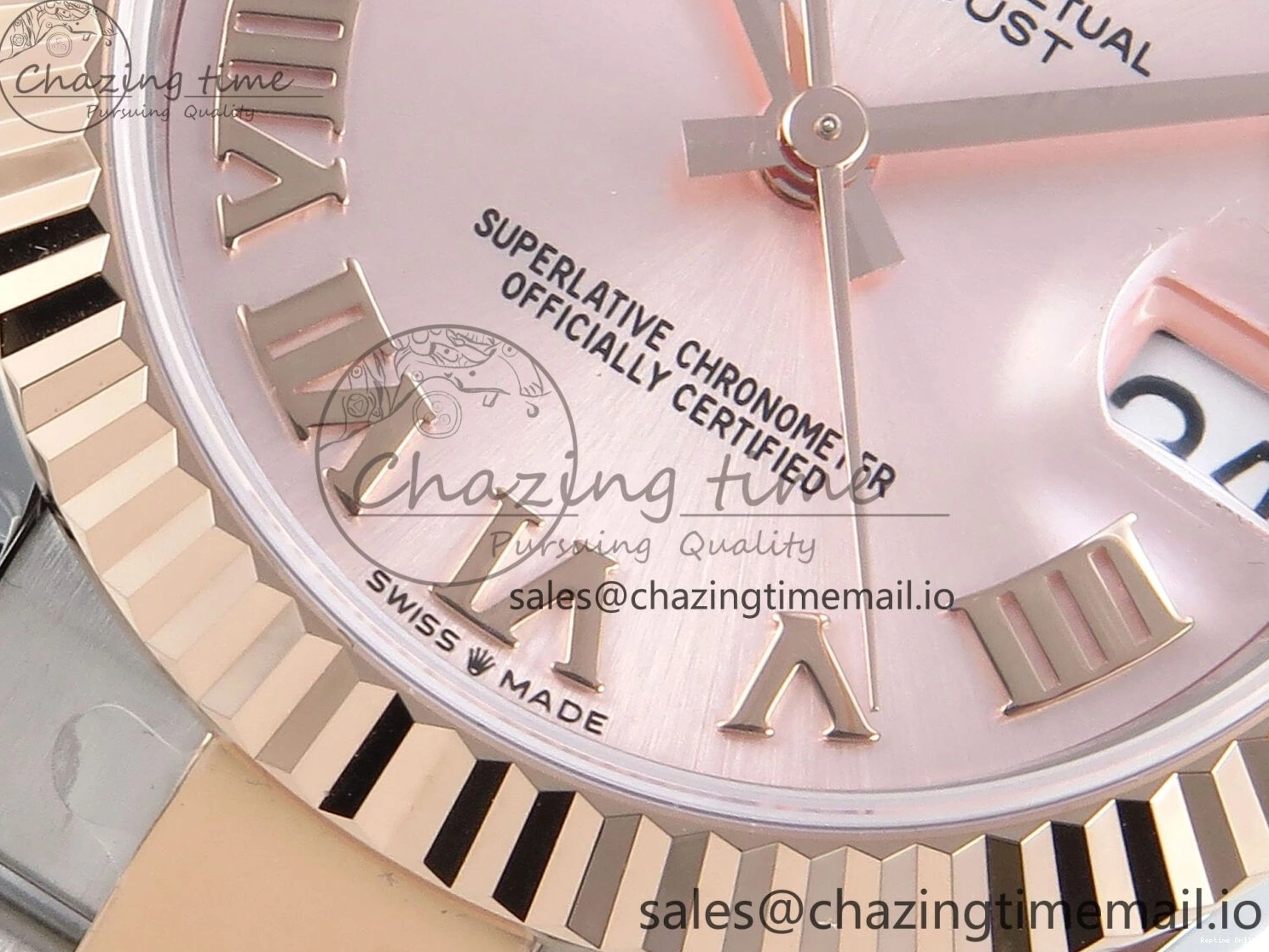 0117 Packable DateJust 31 278271 ARF 1:1 Best Edition 904L Steel RG Roman Dial on SS RG Oyster Bracelet ETA 524